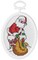 Janlynn Mini Counted Cross Stitch Kit 2.75" Oval-Down The Chimney